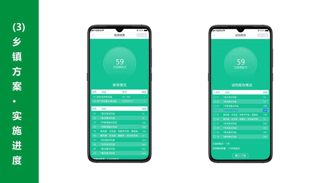农产品质量安全快速检测app-试剂库存